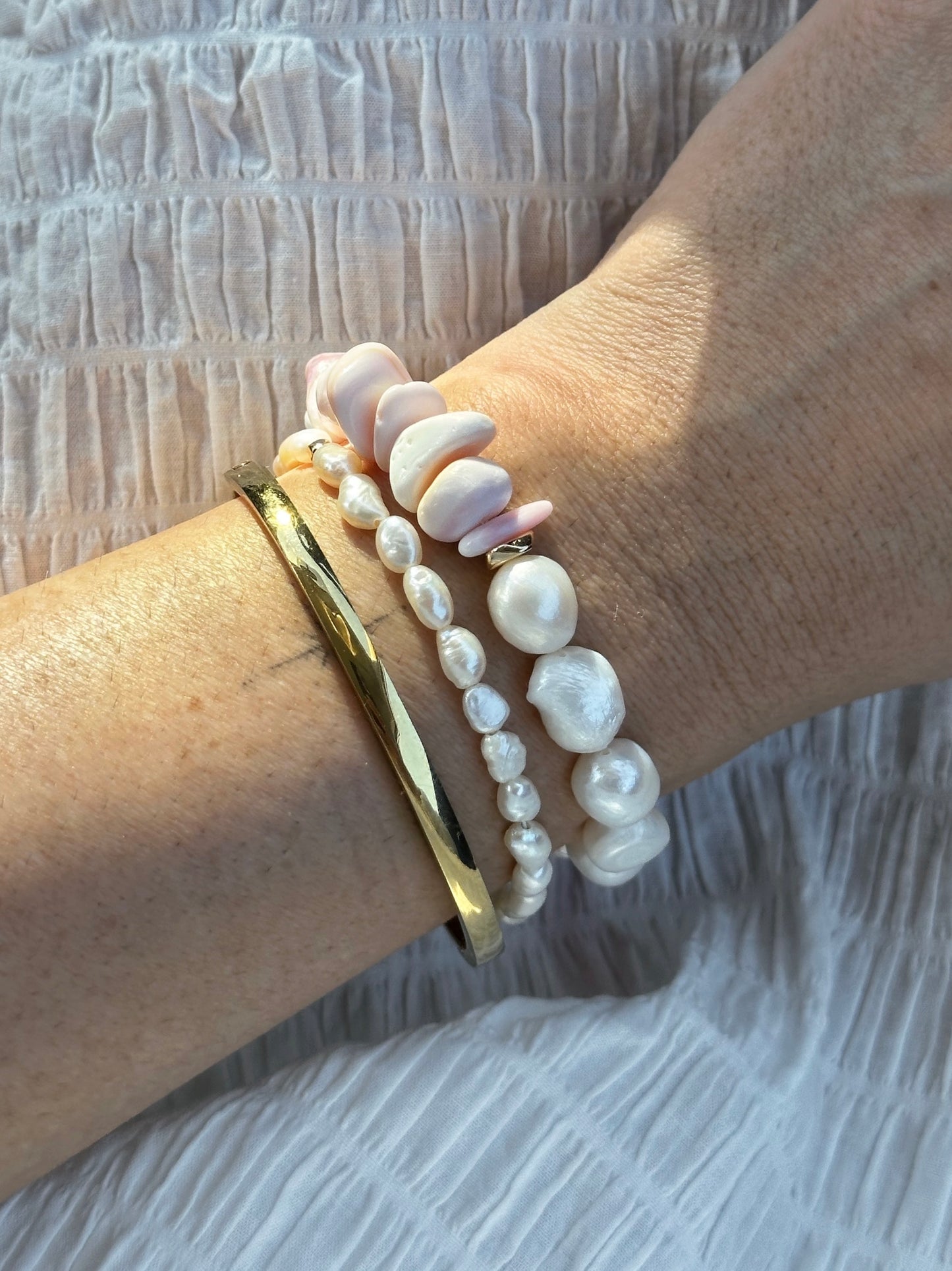 Pearls & Shells Bracelet